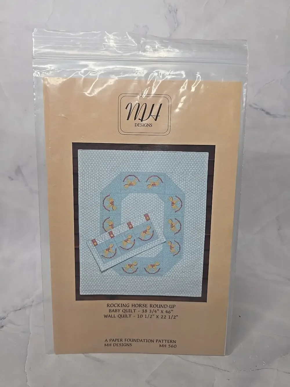 2008 MH Designs Rocking Horse Round Up Baby or Wall Quilt Pattern
